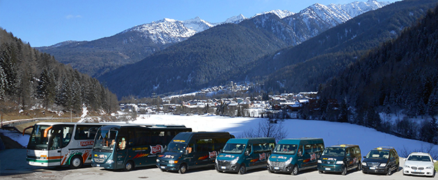 Taxi and minibus hire with driver in Val di Sole